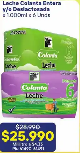 La Gran Colombia Colanta Leche oferta
