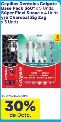 La Gran Colombia Cepillos Dentales Colgate Base Pack 360° oferta