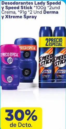 La Gran Colombia Lady Speedd y Speed Stick oferta