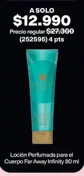 Avon Far away - loción perfumada para el cuerpo infinity 80 ml oferta