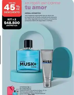 Avon Avon - herbal aromática musk+ marine kit x 2 oferta