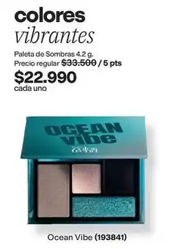 Avon Ocean - paleta de sombras vibe (193841) oferta