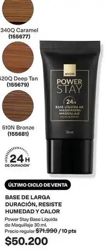 Avon Avon - power stay base líquida de maquillaje 30 ml oferta