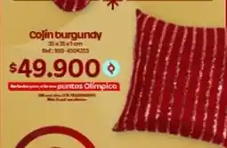 Olímpica Cojín burgundy 35x35x1cm ref:100-4504253 oferta