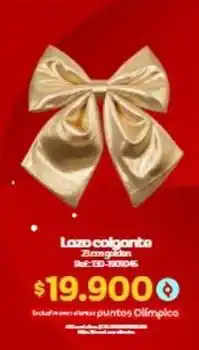 Olímpica Lazo - laço colgante 25cm algodon ref:110-50016 oferta