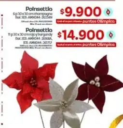 Olímpica Olimpica - polinsettia 6p 30x30 cm champagne ref: 831-amx044-26334n oferta