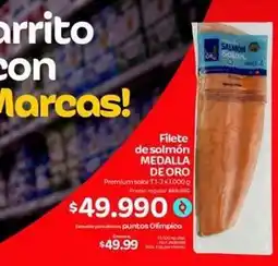 Olímpica Oro - filete de salm uevo medalla de oro oferta