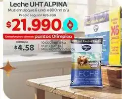 Olímpica Alpina - leche uht oferta