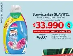 Olímpica Suavitel - suavizantes fresh spring oferta