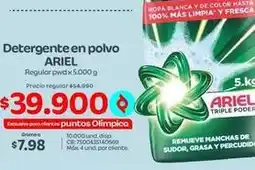 Olímpica Ariel - detergente en polvo oferta