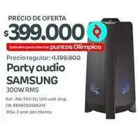 Olímpica Samsung - party audio 300w rms oferta