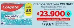 Olímpica Colgate - cremas dentales oferta