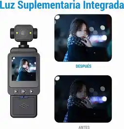 Falabella Mini Cámara Gimbal 4k Vlogging Wifi Rotación 270 Pantalla Hd oferta