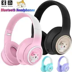 Falabella Audifonos Diadema Bluetooth Figura Gatito Ajustable Musica AKZ-08 Ng oferta