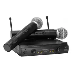 Falabella 2 Micrófonos Wvngr Sm-58 Inalámbrico + Receptor Doble Antena oferta