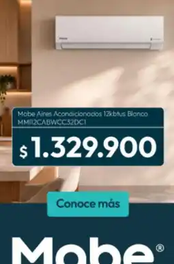 Jumbo Mabe - aires acondicionados 12kbtus blanco mmir2cabwcc32dc1 oferta