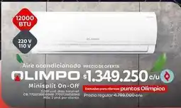 Olímpica Olimpo - minisplit on-off oferta
