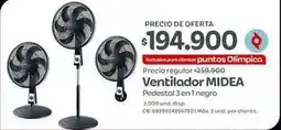 Olímpica Exclusivo - ventilador pedestal 3 en 1 oferta