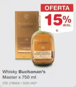 Makro Whisky Buchanan's Master oferta
