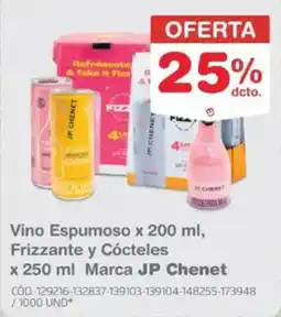 Makro Jp Chenet vino espumoso frizzante y cócteles oferta