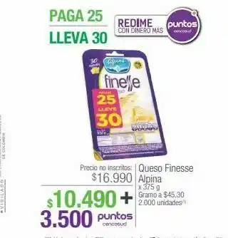 Jumbo Queso finesse alpina x 375 g oferta