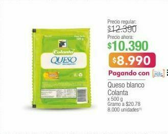 Jumbo Queso blanco colanta x 500 g oferta