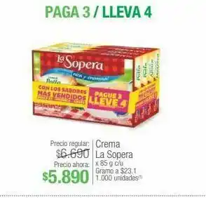 Jumbo Crema la sopera x 85 g c/u oferta