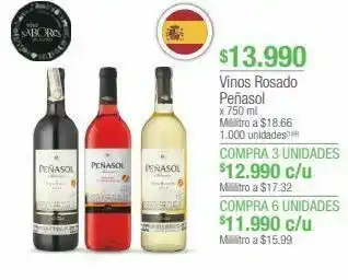 Jumbo Vinos rosado peñasol x 750 ml oferta