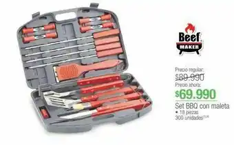 Jumbo Set bbq con maleta oferta