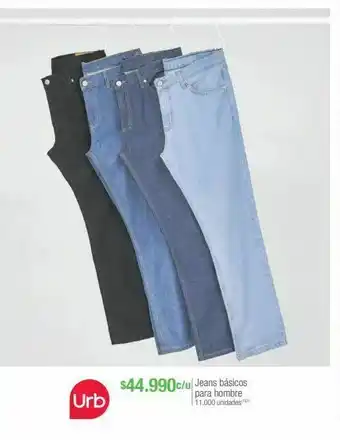 Jumbo Jeans básicos para hombre oferta