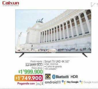 Jumbo Smart tv uhd 4k 55" oferta
