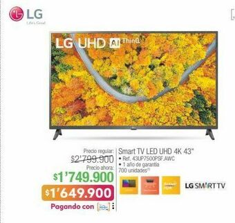 Jumbo Smart tv led uhd 4k 43" oferta