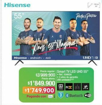 Jumbo Smart tv led uhd 55" oferta