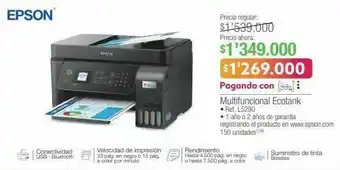 Jumbo Impresora epson multifuncional ecotank oferta
