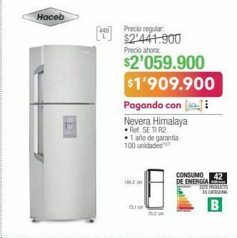Jumbo Nevera himalaya haceb oferta