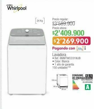 Jumbo Lavadora whirlpool oferta