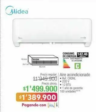 Jumbo Aire acondicionado midea oferta