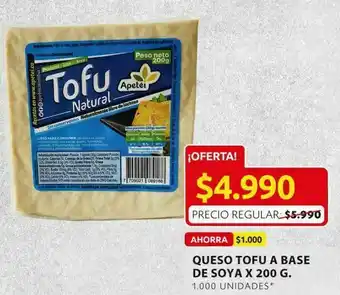 Quso tofu a base de soya