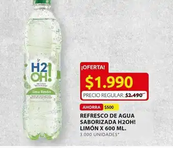 Agua con sabor h2o oh!