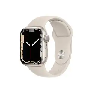 Alkomprar Apple Watch Series 7 de 41 mm Caja de Aluminio en Blanco Estelar, Correa Deportiva Blanco Estelar oferta