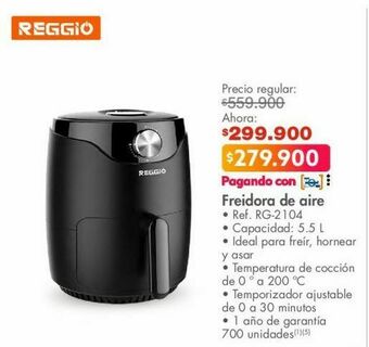 Metro Freidora de aire reggio oferta