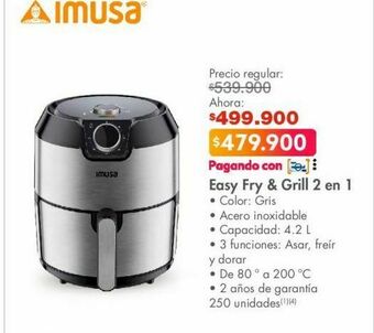 Metro Easy fry & grill 2 en 1 oferta