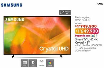Metro Smart tv uhd 4k crystal 43'' oferta