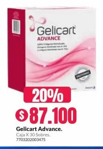 Droguería Alemana Gelicart Advance caja x 30 Sobres oferta