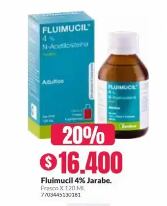 Droguería Alemana Fluimucil 4% Jarabe Frasco x 120 ml oferta