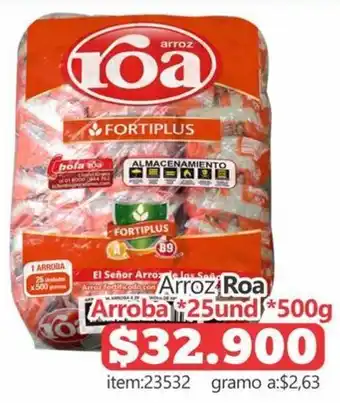 Arroz Roa Arroha 25und 500g