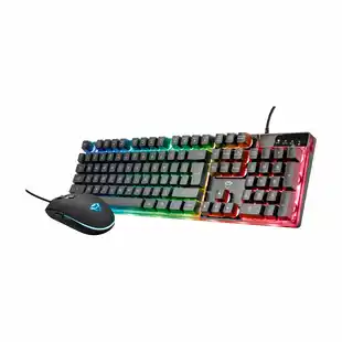 Alkomprar Combo 2 en 1 TRUST Teclado + Mouse Alámbrico Gaming GXT 838 Azor Negro oferta