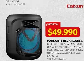 Ara Parlantes bluetooth recargable caixun oferta