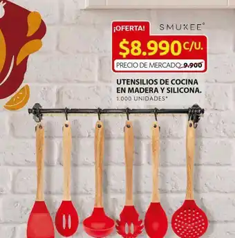 Ara Utensilios de cocina en madera y silicona oferta