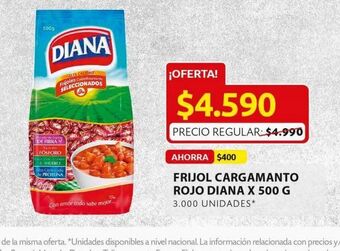 Ara Frijol cargamanto rojo diana x 500 g oferta